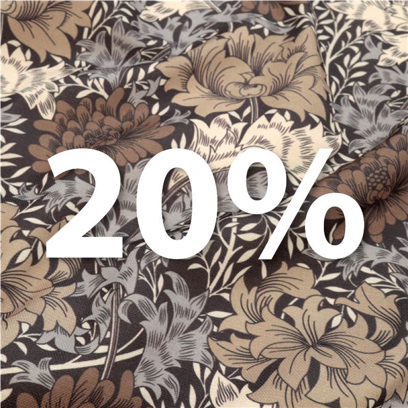 Mönstrad Hemtextil 20%