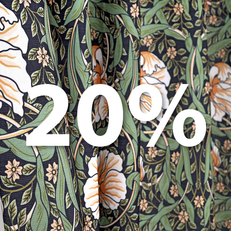 Mönstrade Gardintyg 20%