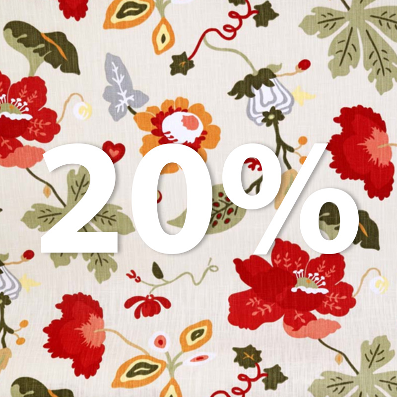 Mönstrade Inredningstyger 20%