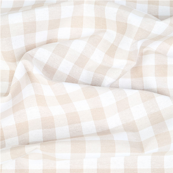 Stuv Inredningstyg Edith 0,5m 46385 Beige/Offwhite Stor Ruta 401 | Partityger | Stuvar | Ohlssons Tyger