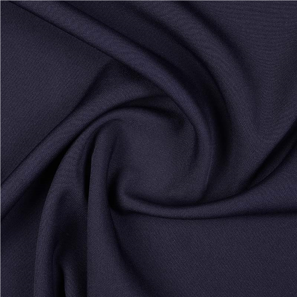 Modetyg Stretch Enfärgad Mörk Marin 008 | Klädtyger | Modepolyester | Ohlssons Tyger