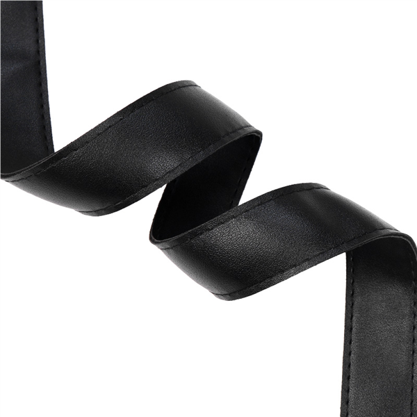 Väskband Läder 30mm Svart 001 | Dekorationsband | Läderband | Ohlssons Tyger