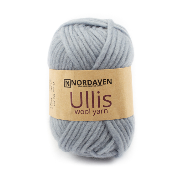 Ullgarn Ullis Nordaven 50g Ljusgrå 201 | Julklappstips | Julklappstips Stickning | Ohlssons Tyger