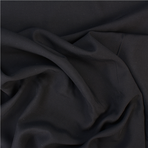 Viscose Radiance Svart 001 | Vävda Klädtyger | Viscose | Ohlssons Tyger