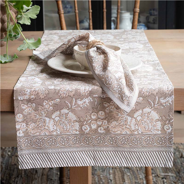 Löpare Sonia Linne/Beige 15 | Inredning | Löpare och tabletter | Ohlssons Tyger