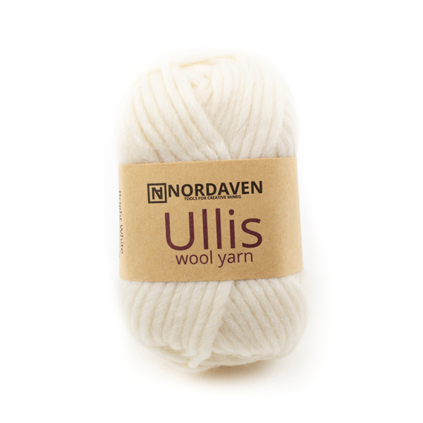 Ullgarn Ullis Nordaven 50g Vit 101 | Julklappstips | Julklappstips Stickning | Ohlssons Tyger