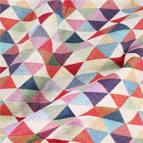 Gobelin Triangles Multi 91 | Gardintyger | Mönstrade gardintyger | Ohlssons Tyger