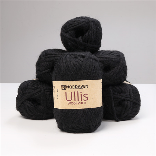 Ullgarn Ullis Nordaven 10-pack Svart 301 | Garn | Ullgarn | Ohlssons Tyger