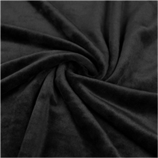 Stuv Stretchsammet Velvet 0,3m 43906 Stretchsammet Velvet Svart 069 | Trikåtyger | Enfärgad trikå | Ohlssons Tyger