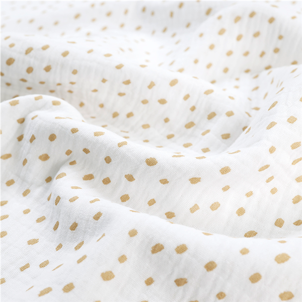 Muslin Dots Vit/beige 050