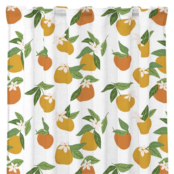 Orangina Multibandslängd 2-pack 140x250cm Vit | Gardiner | Mönstrade gardiner | Ohlssons Tyger