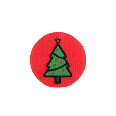 Tygmärke Julgran