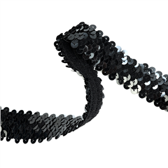 Paljettband Elastiskt 30mm