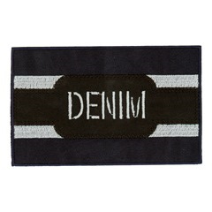 Tygmärke denim rand