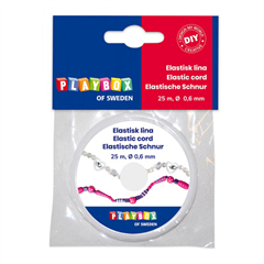 Resårsnodd transparent, 25m