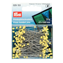 Knappnålar med glasknopp, 20g