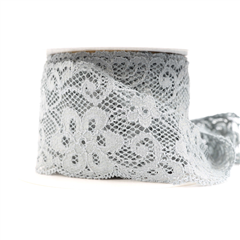 Spetsband Stretch, Eva 6 cm