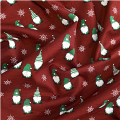 Bomullspoplin Nissar i Snö