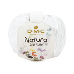 Natura Bomullsgarn, vit