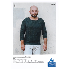 Stickbeskrivning Herrtröja, Flätor