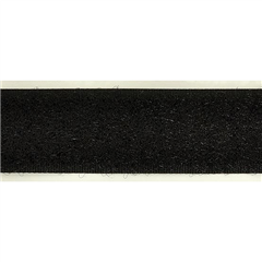 Kardborreband 20mm, sy på, svart, mjuk del