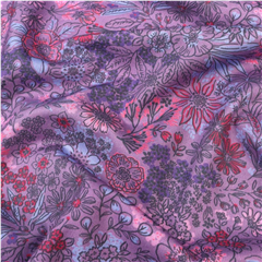 Bomullspoplin Blomsteräng