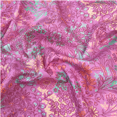 Bomullspoplin Blomsteräng