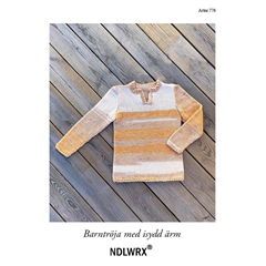 Stickbeskrivning Barntröja med isydd ärm