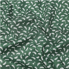 Bomullspoplin Små Löv