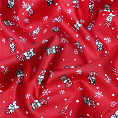 Bomullspoplin Julhundar