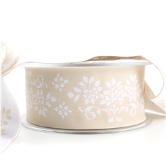 Jacquardband Blomma 40mm