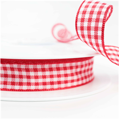 Dekorationsband Ginghamruta 15mm