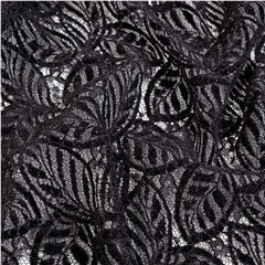 Spetstyg Chenille Blad