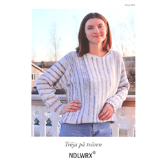 Stickbeskrivning Tröja på tvären