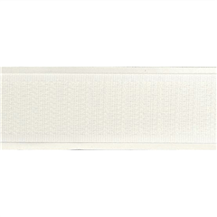 Kardborreband 50mm, självhäftande, vit, hård del