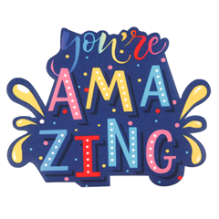 Tygmärke You're Amazing