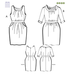 Klänning Jackie Sömnadsmönster