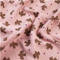 Muslin Fåglar/Små hjärtan