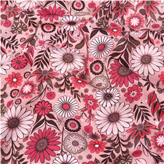 Bomullstrikå Viva Blomster