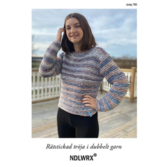 Stickbeskrivning Rätstickad tröja