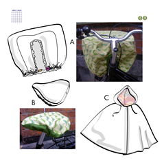 Cykeltillbehör Dripp-dropp Sömnadsmönster