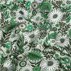 Bomullstrikå Viva Blomster