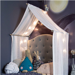 Sänghimmel i metall