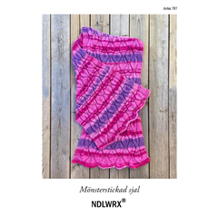 Stickbeskrivning Mönsterstickad Sjal