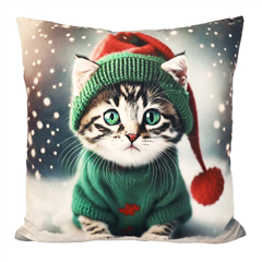 Kuddfodral X-mas Cat