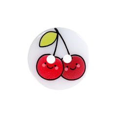 Barnknapp Körsbär 15mm