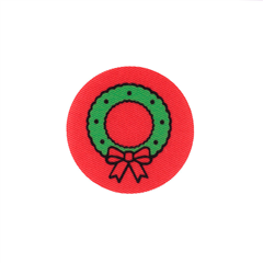 Tygmärke Julkrans