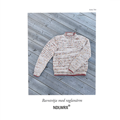 Stickbeskrivning Barntröja med raganärm