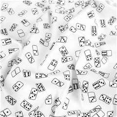 Bomullspoplin Domino