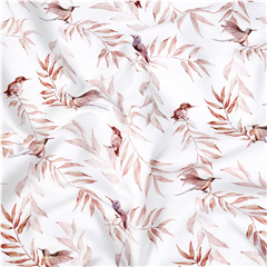 Bomullstrikå Fåglar på Kvist